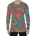 Psychedelic Rave Print Men's Long Sleeve T-Shirt