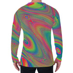 Psychedelic Rave Print Men's Long Sleeve T-Shirt