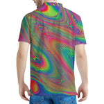 Psychedelic Rave Print Men's Polo Shirt