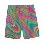 Psychedelic Rave Print Men's Sports Shorts