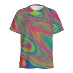 Psychedelic Rave Print Men's Sports T-Shirt