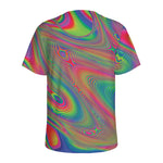 Psychedelic Rave Print Men's Sports T-Shirt