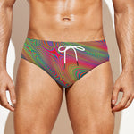 Psychedelic Rave Print Men's Swim Briefs