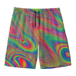 Psychedelic Rave Print Men's Swim Trunks