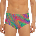 Psychedelic Rave Print Men's Triangle Swim Briefs