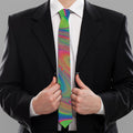 Psychedelic Rave Print Necktie