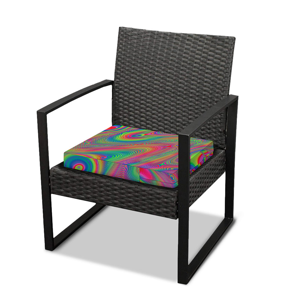 Psychedelic Rave Print Outdoor Seat Cushion Cover