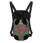 Psychedelic Rave Print Pet Carrier Backpack