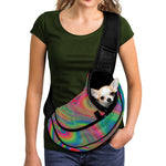 Psychedelic Rave Print Pet Sling Carrier