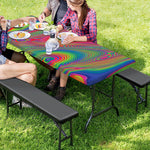 Psychedelic Rave Print Picnic Table Cover