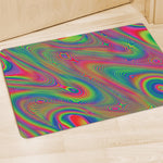 Psychedelic Rave Print Polyester Doormat