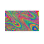 Psychedelic Rave Print Polyester Flag