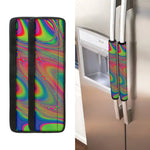 Psychedelic Rave Print Refrigerator Handle Covers