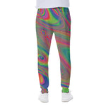 Psychedelic Rave Print Scuba Joggers