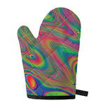 Psychedelic Rave Print Single Oven Mitt