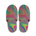 Psychedelic Rave Print Slippers