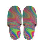 Psychedelic Rave Print Slippers