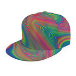 Psychedelic Rave Print Snapback Cap