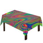 Psychedelic Rave Print Tablecloth