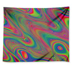 Psychedelic Rave Print Tapestry