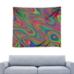 Psychedelic Rave Print Tapestry