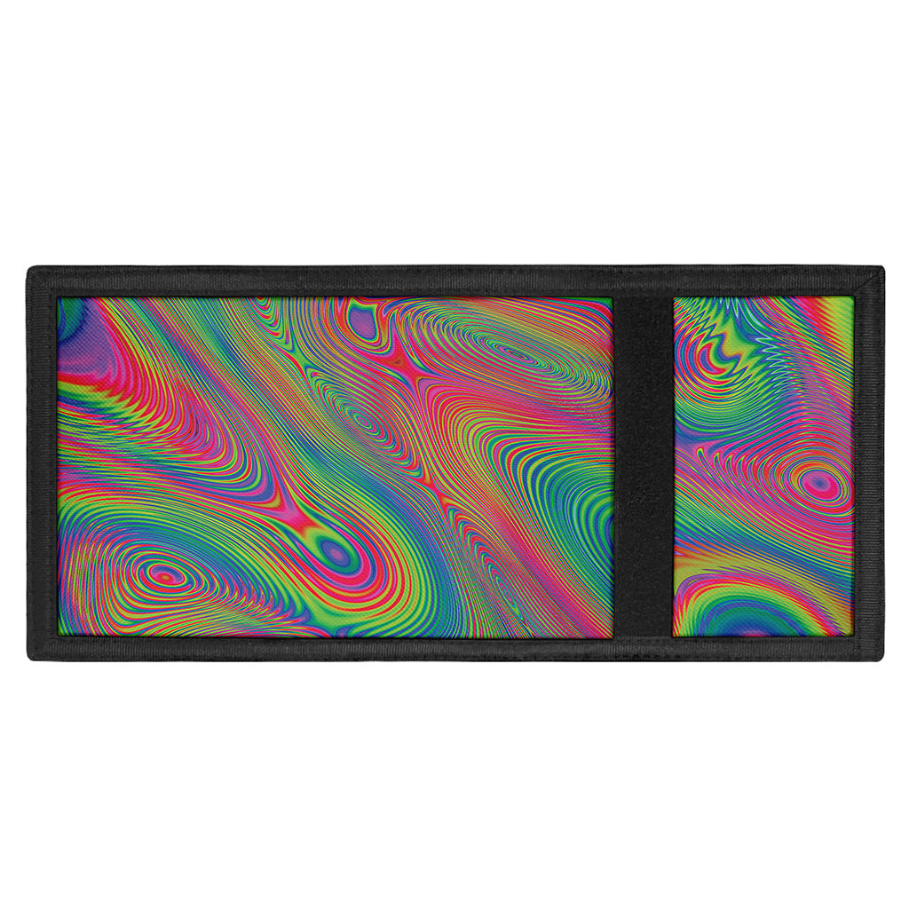 Psychedelic Rave Print Trifold Wallet