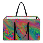 Psychedelic Rave Print Utility Tote Bag