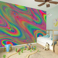 Psychedelic Rave Print Wall Sticker