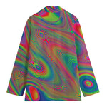 Psychedelic Rave Print Women's Blazer