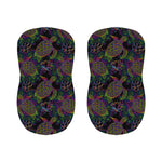 Psychedelic Sea Turtle Pattern Print Bar Stool Covers