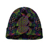 Psychedelic Sea Turtle Pattern Print Beanie