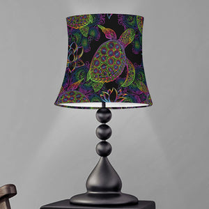 Psychedelic Sea Turtle Pattern Print Bell Lamp Shade