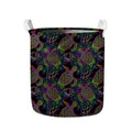 Psychedelic Sea Turtle Pattern Print Collapsible Laundry Basket
