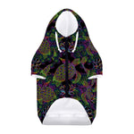 Psychedelic Sea Turtle Pattern Print Dog Zip Up Hoodie