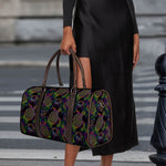 Psychedelic Sea Turtle Pattern Print Duffle Bag