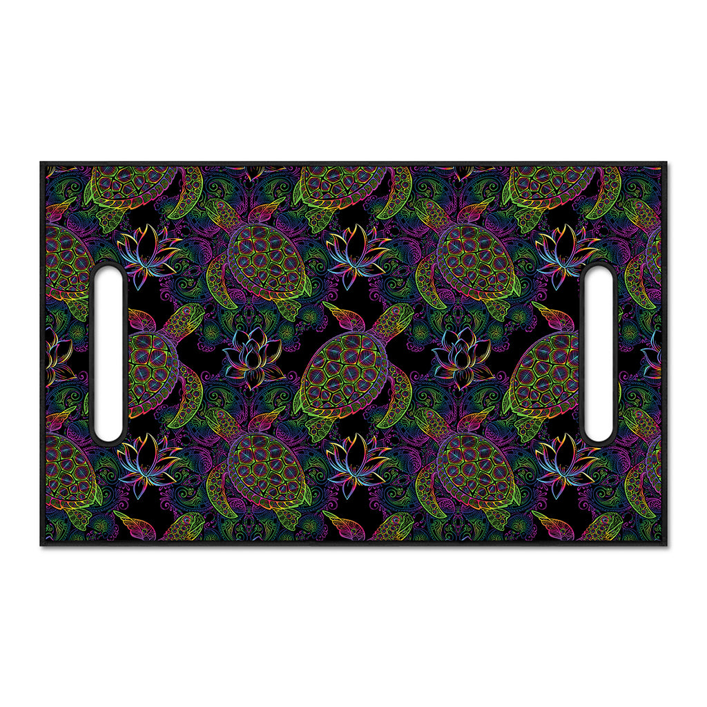 Psychedelic Sea Turtle Pattern Print Golf Cart Seat Cover