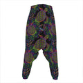 Psychedelic Sea Turtle Pattern Print Hammer Pants