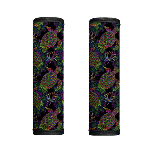 Psychedelic Sea Turtle Pattern Print Handle Covers