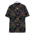 Psychedelic Sea Turtle Pattern Print Hawaiian Shirt