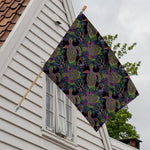 Psychedelic Sea Turtle Pattern Print House Flag