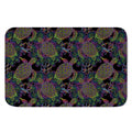 Psychedelic Sea Turtle Pattern Print Indoor Door Mat