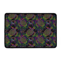 Psychedelic Sea Turtle Pattern Print Kitchen Mat