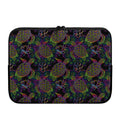 Psychedelic Sea Turtle Pattern Print Laptop Sleeve