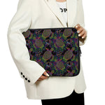 Psychedelic Sea Turtle Pattern Print Laptop Sleeve