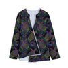 Psychedelic Sea Turtle Pattern Print Long Sleeve Short Coat