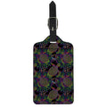Psychedelic Sea Turtle Pattern Print Luggage Tag