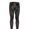 Psychedelic Sea Turtle Pattern Print Men's Leggings
