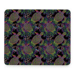 Psychedelic Sea Turtle Pattern Print Mouse Pad