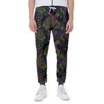 Psychedelic Sea Turtle Pattern Print Scuba Joggers