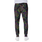 Psychedelic Sea Turtle Pattern Print Scuba Joggers